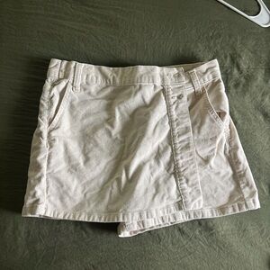 Altar'd State Cream Corduroy Skort